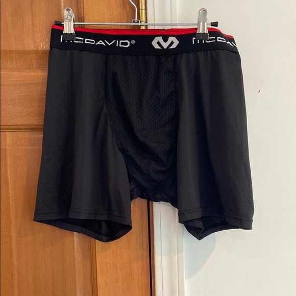 Like New! McDavid Men's size M, Cup Support Black Compression Shorts! - Picture 1 of 4